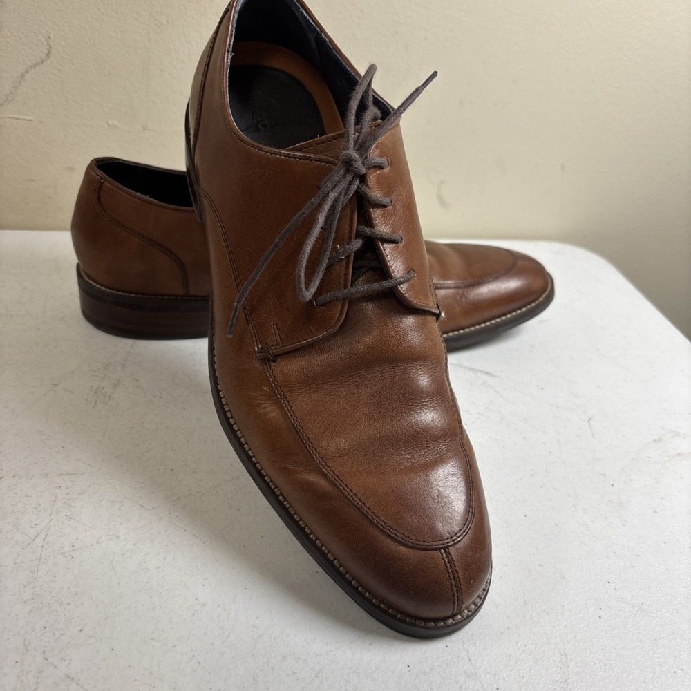 Cole Haan Men's Grand OS Madison 9M Split Toe Oxford Tan Leather Upper Lace Up